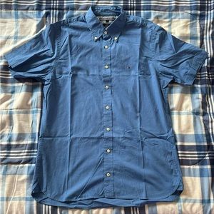 Tommy Hilfiger Blue Short Sleeve Button Shirt SizeS